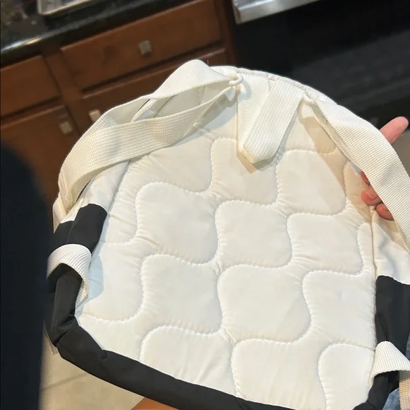 Adidas Women's Black and Cream Backpack Mini - Picture 2 of 2